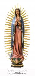  Our Lady of Guadalupe Statue in Fiberglass, 24\" & 60\"H 