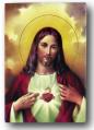  SACRED HEART OF JESUS MAGNETIC LAMINATED PLAQUE (10 PC) 