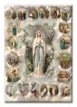 MYSTERIES OF THE ROSARY MAGNETIC LAMINATED PLAQUE (10 PC) 