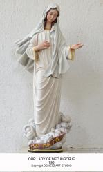  Our Lady of Medjugorje Statue in Linden Wood, 36\" - 60\"H 