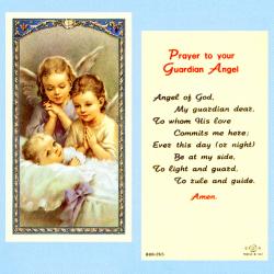  \"Prayer to Your Guardian Angel\" Laminated Prayer/Holy Card (25 pc) 