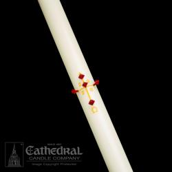  Blank/Plain Paschal Candle #5-2, 2 x 44 