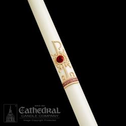  Holy Trinity Paschal Candle #6sp, 2-1/2 x 36 