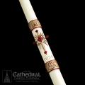  Sacred Heart Paschal Candle #10, 2-1/2 x 60 
