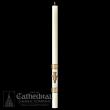  Complementing Altar Candles, Cross of St. Francis 1-1/2 x 17, Pair 