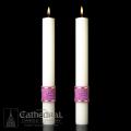  Complementing Altar Candles, Jubilation 1-1/2 x 12, Pair 
