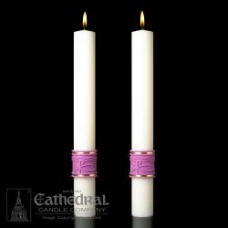  Complementing Altar Candles, Jubilation 2 x 12, Pair 