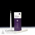  Advent Tapers Box of 12 - 12" White 