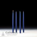  Advent Tapers Box of 4 - 12" 4 Blue (2 Sets) 