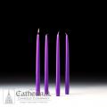  Advent Tapers Box of 4 - 12" 4 Purple (2 Sets) 