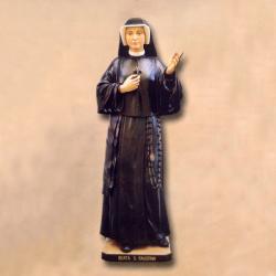 St. Faustina Kowalska Statue in Linden Wood, 6\" - 24\"H 
