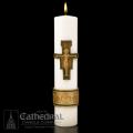  Cross of St Francis Candle 3 x 14 