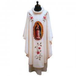  Our Lady of Guadalupe Chasuble/Dalmatic in Misto Lana Fabric 