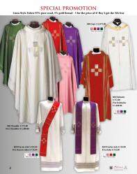  Cross Overlay/Deacon Stole in Linea Style Fabric 