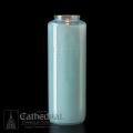  6 Day Offering Light MARIAL BLUE Glass Bottle Style (12/cs) 
