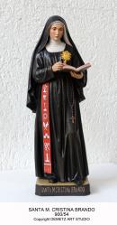  St. Mary Cristina Brando Statue in Fiberglass, 68\"H 