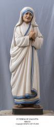  St. Mother Teresa of Calcutta Statue in Linden Wood (Custom) 