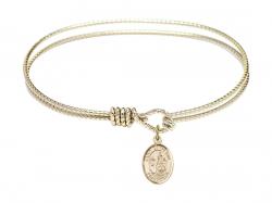  Saint Catherine of Siena Charm Bangle Bracelet 