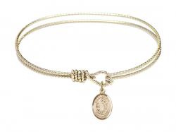  Saint Cecilia Charm Bangle Bracelet 