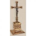  Combination Finish Bronze Altar Crucifix: 9035 Style - 14" Ht 