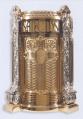  Combination or High Polish Finish Bronze "Sanctus & IHS" Tabernacle Without Dome - 30" Ht 