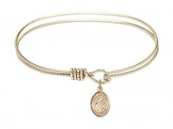  Saint Gertrude of Nivelles Charm Bangle Bracelet 