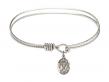  Our Lady of All Nations Charm Bangle Bracelet 