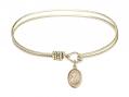  Our Lady of the Railroad Charm Bangle Bracelet 