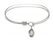  Our Lady of the Railroad Charm Bangle Bracelet 