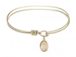  Our Lady of Olives Charm Bangle Bracelet 