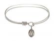  Our Lady of Victory Charm Bangle Bracelet 