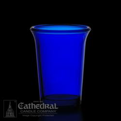  Votive Light Glasses Blue 24 Hour 