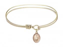  Saint Catherine of Sweden Charm Bangle Bracelet 