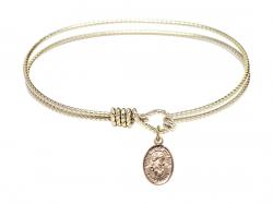  Saint Peter & Paul Charm Bangle Bracelet 