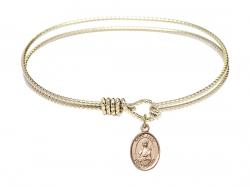  Saint Lucy Charm Bangle Bracelet 