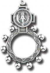  MIRACULOUS ROSARY RING OXIDIZED (25 PC) 