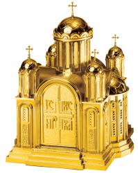  Tabernacle | 26\" x 19-1/2\" x 19\" | Bronze | Cathedral Style 
