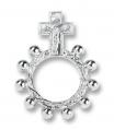  SILVER ROSARY RING (25 PC) 