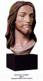  Head of Christ/Ecce Homo Bust in Linden Wood, 16"H 