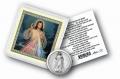  DIVINE MERCY POCKET COIN WITH HOLY CARD (10 PK) 