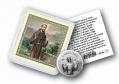 ST. FRANCIS POCKET COIN WITH HOLY CARD (10 PK) 