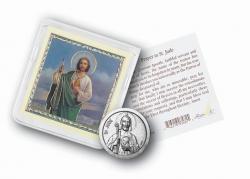  ST. JUDE (DESPERATE CASES) POCKET COIN WITH HOLY CARD (10 PK) 