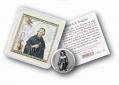  ST. PEREGRINE (CANCER) POCKET COIN WITH HOLY CARD (10 PK) 