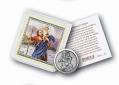  ST. CHRISTOPHER (TRAVELERS) POCKET COIN WITH HOLY CARD (10 PK) 