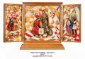  Triptych Shrine Nativity Scene High Relief in Fiberglass, 70" x 36" 