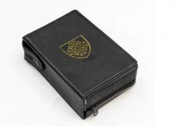  Zippered Leather \"Jerusalem Cross\" Bible Cover & Breviary Case 