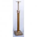  Fixed or Processional Standing Altar Candlestick w/Wood Column: 9725 Style 