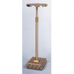  High Polish Finish Bronze Adjustable Pedestal Stand: 9725 Style - 32\" to 53\" Ht 