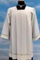  Adult/Clergy Surplice in Misto Lana Fabric (55% Poly/45% Wool) 