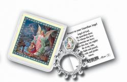  GUARDIAN ANGEL ROSARY RING AND PRAYER CARD (10 PK) 